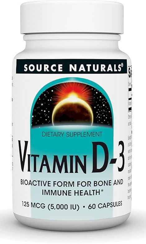 Source Naturals Vitamin D-3 Capsules