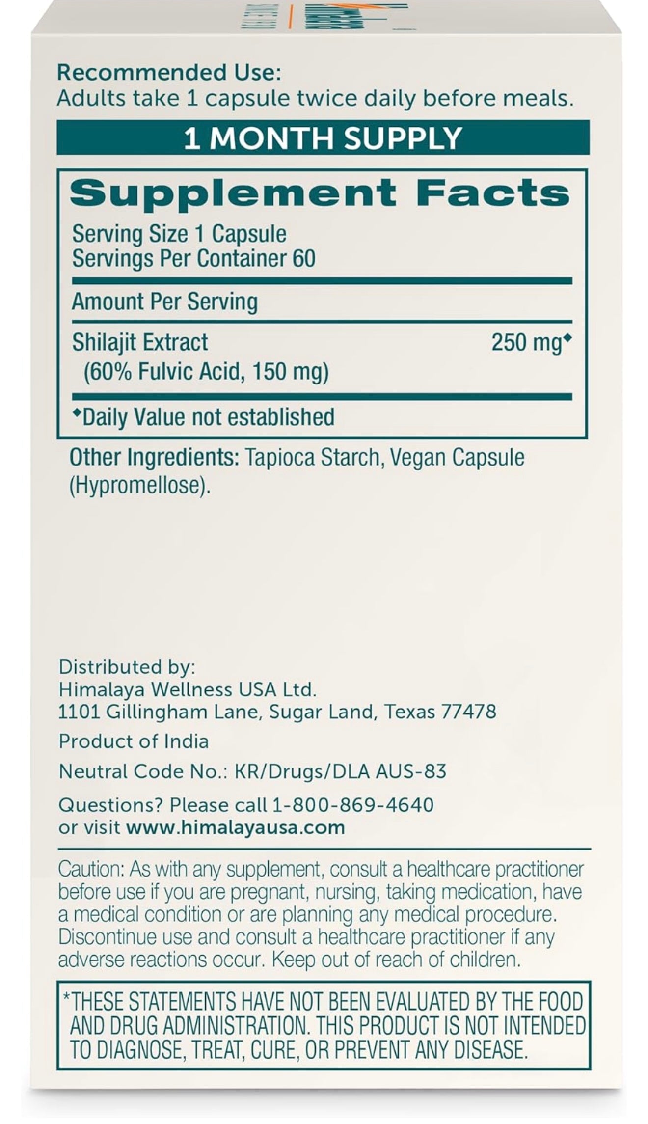 Himalaya Shilajit