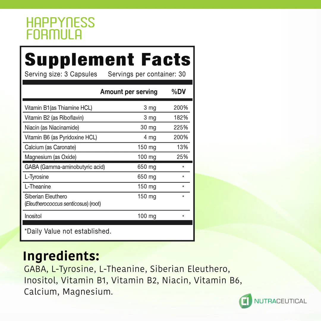 Nutraceutical Happyness Formula