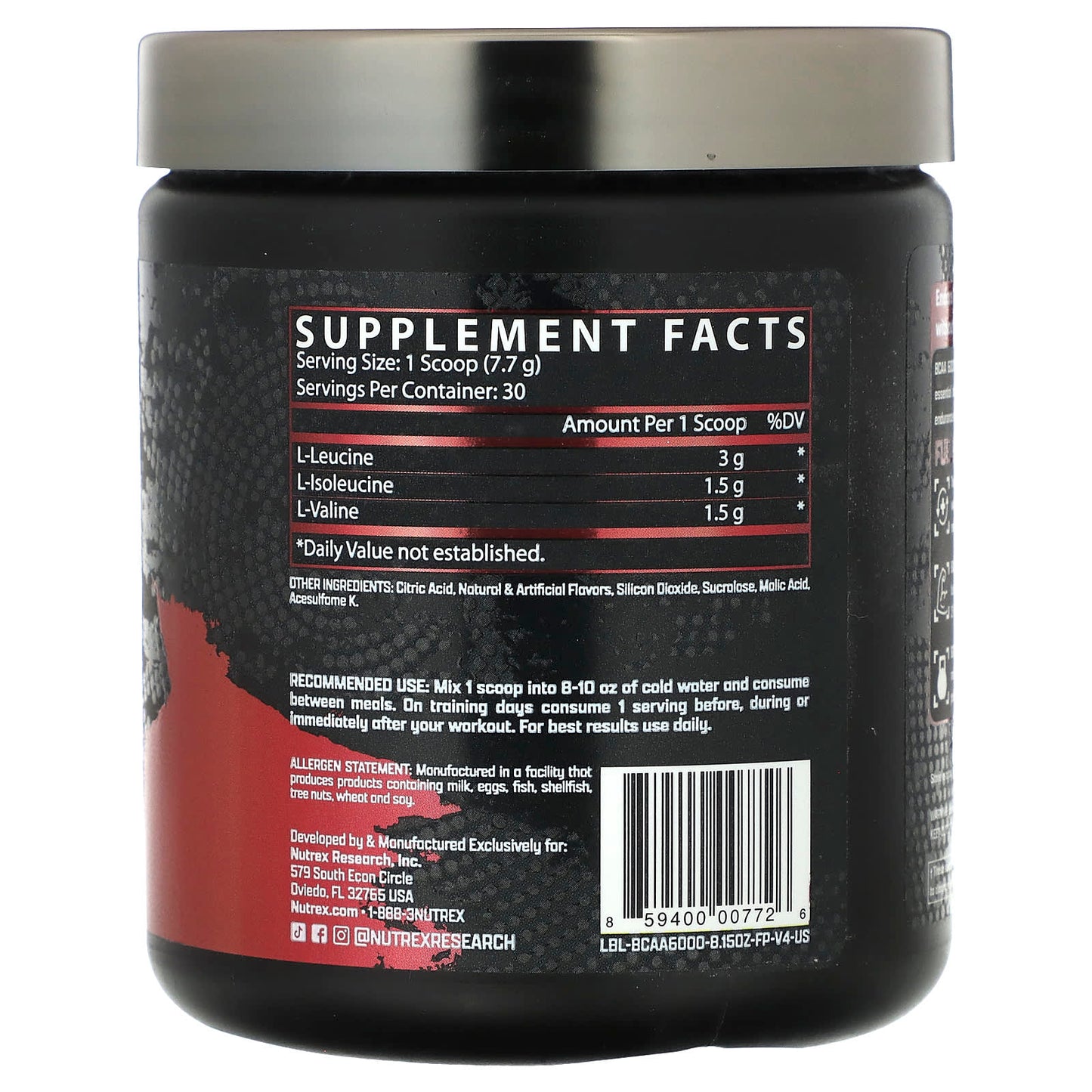 Nutrex BCAA 6000 Recovery