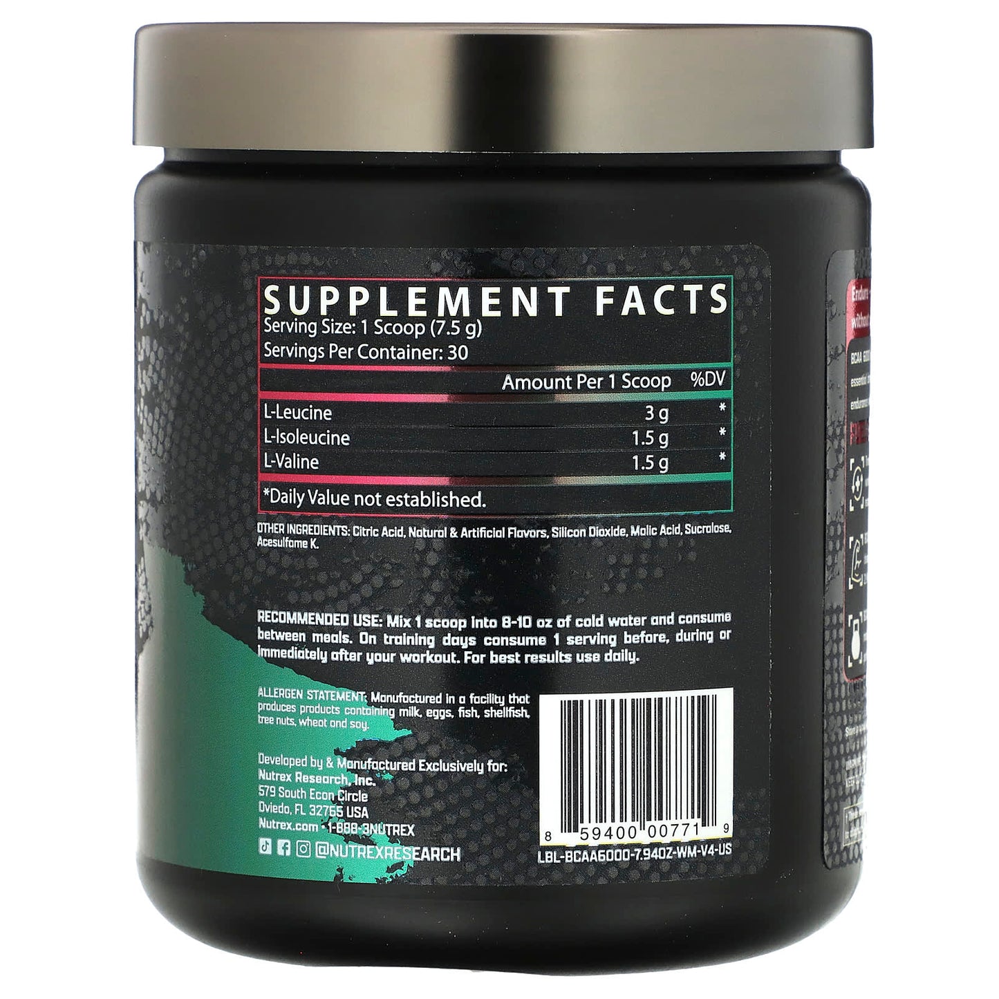 Nutrex BCAA 6000 Recovery