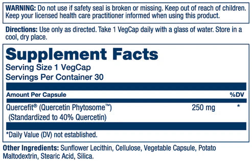 Solaray Prosorb Quercetin Phytosome