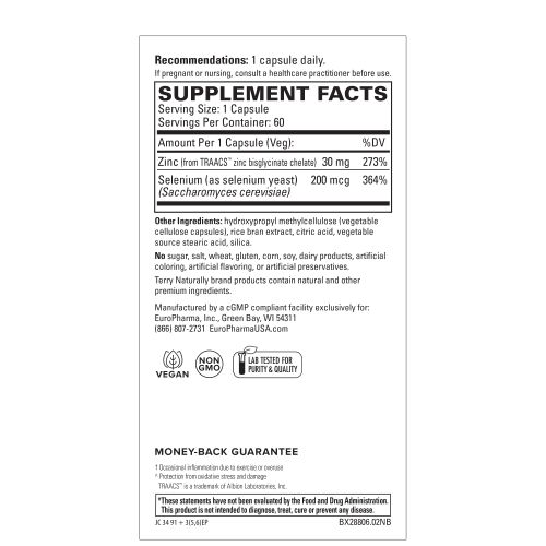 Terry Naturally Zinc Plus Selenium