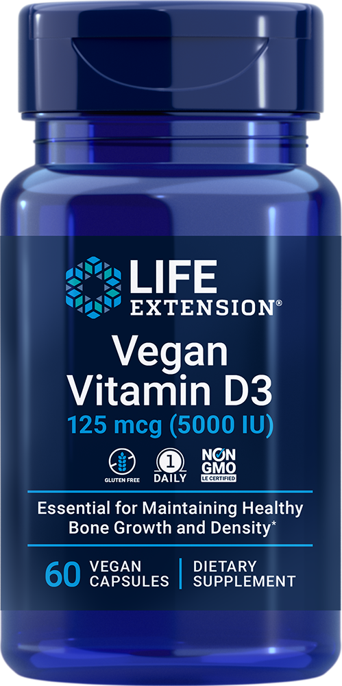 Life Extension Vegan Vitamin D-3 Capsules