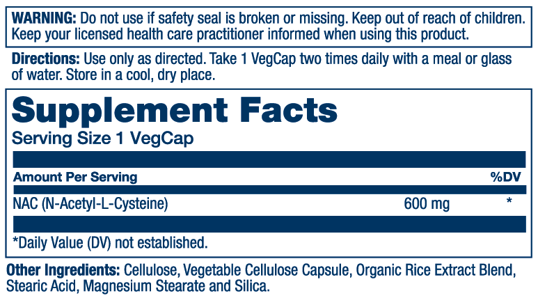 Solaray NAC 600mg