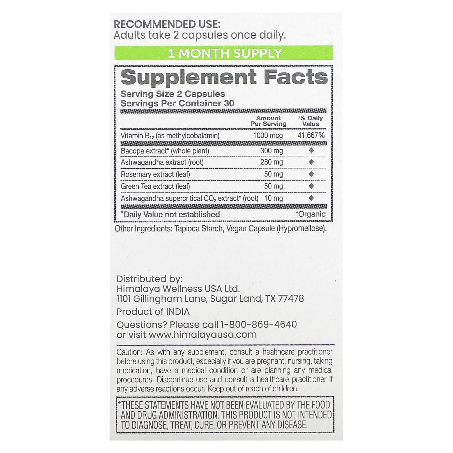 Himalaya Ashwagandha+ FOCUS