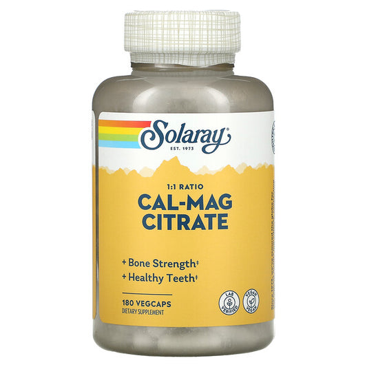 Solaray Cal-Mag Citrate 1:1 Ratio