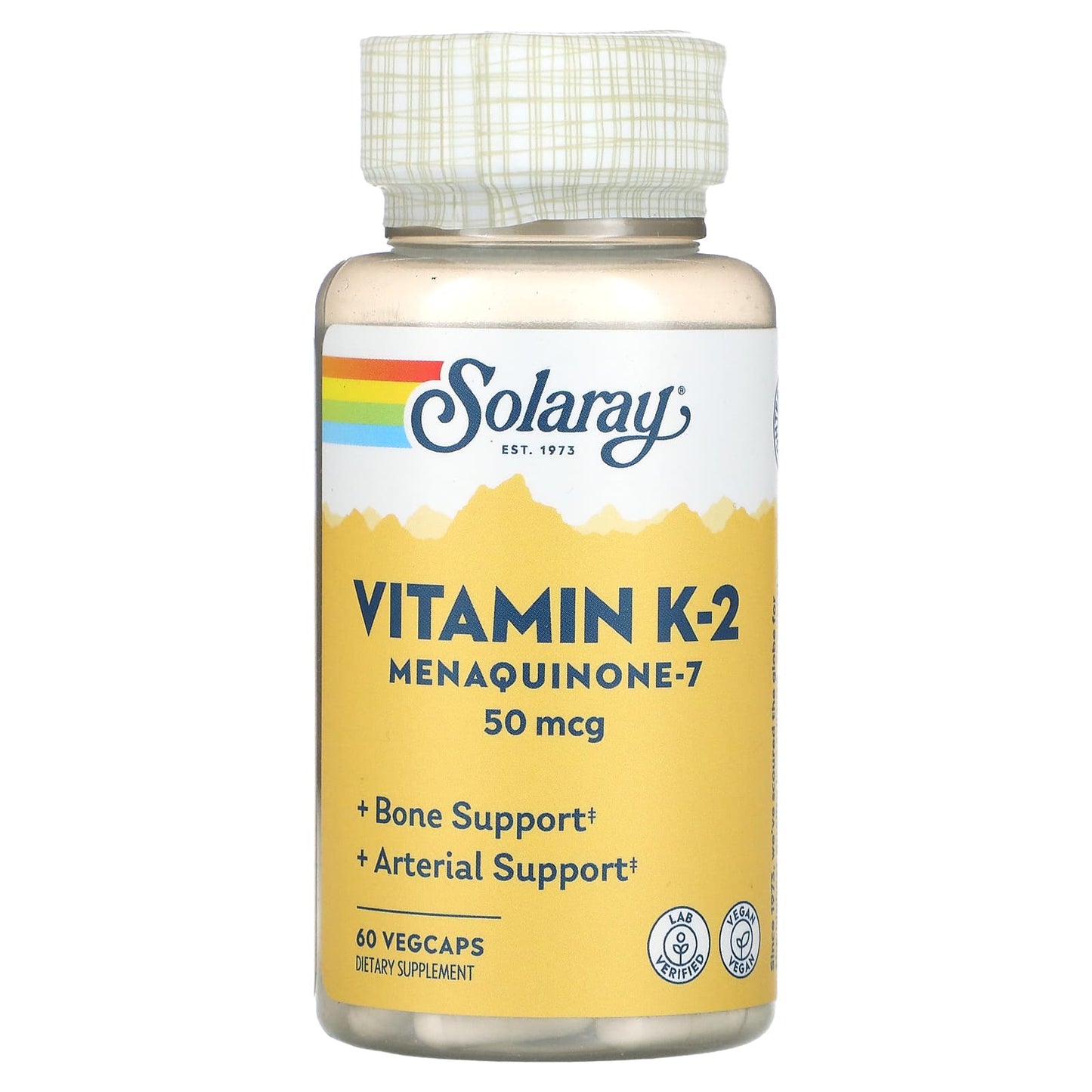 Solaray Vitamin K-2 Menaquinone-7 50 mcg (30 VegCaps)