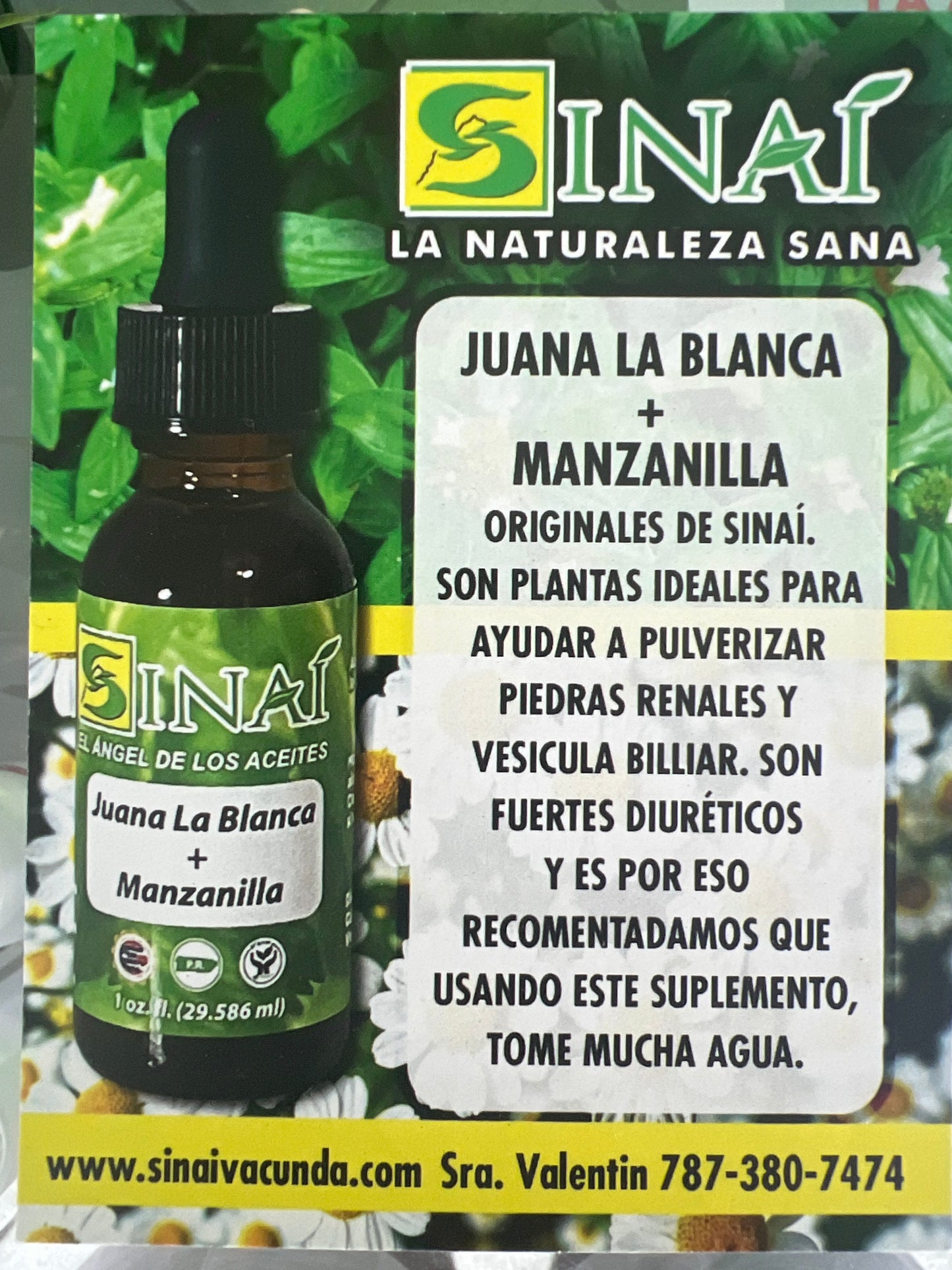 SINAÍ Juana la Blanca + Manzanilla