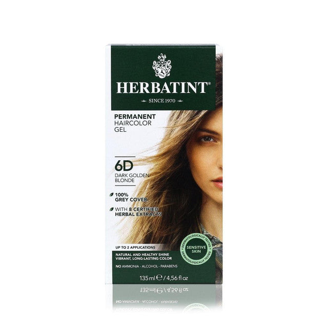 Herbatint Permanent Hair Color Gel - 6D