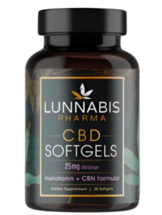 Lunnabis Pharma CBD Softgels Melatonin + CBN Formula