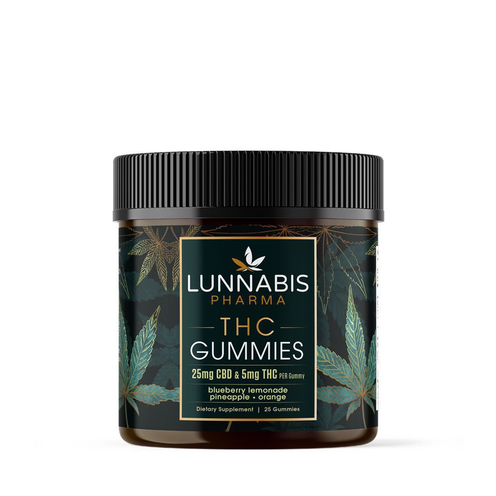 Lunnabis Pharma THC Gummies 25 mg CBD & 5 mg THC