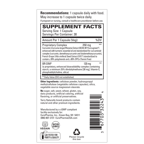 Terry Naturally DIM Complex with BCM-95 Curcumin