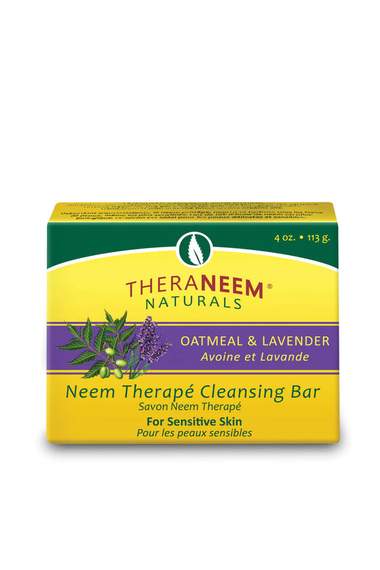 Theraneem Naturals Oatmeal & Lavender Cleansing Bar