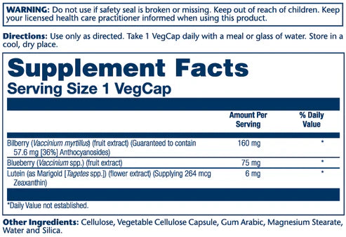 Solaray Bilberry & Lutein