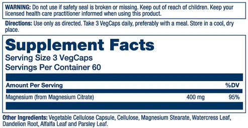 Solaray Magnesium Citrate