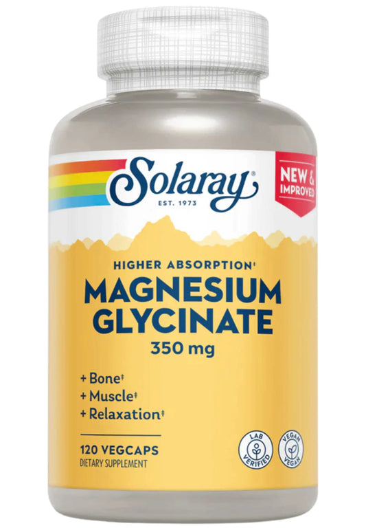 Solaray Magnesium Glycinate 350mg (High Absorption)