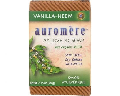 Auromere Vanilla-Neem Ayurvedic Soap